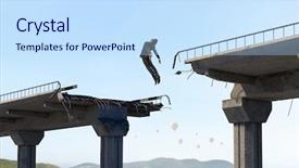  Presentation with overcome - PPT theme enhanced with business concept of businessman overcome background and a  colored foreground