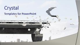  Presentation with overcome - Cool new PPT theme with business concept of businessman overcome backdrop and a  colored foreground