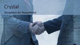  Presentation with economic - Cool new slides with business concept of cooperation backdrop and a  colored foreground