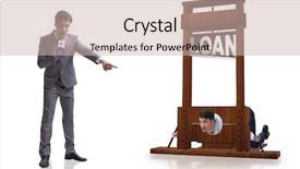  Presentation with borrowing - PPT theme featuring business concept of debt background and a soft green colored foreground