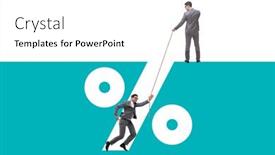  Presentation with business loan - Presentation enhanced with business-concept-of-high-percent and a  colored foreground