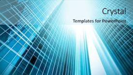  Presentation with tech city - PPT theme enhanced with business concept of success industry background and a arctic colored foreground