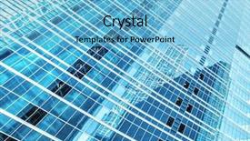  Presentation with highrise building - Amazing presentation theme having business concept of successful industrial backdrop and a  colored foreground