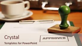  Presentation with business loan - Theme consisting of business concept of the process background and a lemonade colored foreground