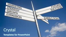  Presentation with business change - Audience pleasing PPT layouts consisting of business concept showing business decisions backdrop and a ocean colored foreground