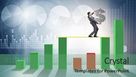  Presentation with balance - Audience pleasing presentation theme consisting of business concept with bar backdrop and a  colored foreground