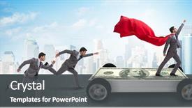  Presentation with car business - Amazing presentation theme having business concept with dollar car backdrop and a dark gray colored foreground