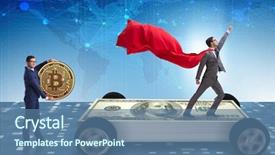  Presentation with car business - Cool new slide deck with business concept with dollar car backdrop and a ocean colored foreground