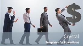  Presentation with audit business compliance concept - Theme having business-concept-with-man-progressing background and a gray colored foreground