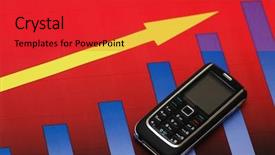  Presentation with phone - Cool new presentation with business concept with mobile phone backdrop and a red colored foreground