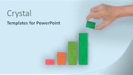  Presentation with connecting - Presentation theme with business-connecting-chart background and a sky blue colored foreground