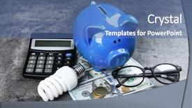  Presentation with power bank - Audience pleasing PPT layouts consisting of business conservative - saving electric power concept ceramic backdrop and a ocean colored foreground