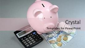  Presentation with power bank - Amazing theme having business conservative - saving electric power concept ceramic backdrop and a lemonade colored foreground