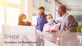  Presentation with consulting - Presentation featuring business-consulting-in-internet-agency background and a lemonade colored foreground