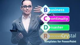  Presentation with business continuity - Theme with business-continuity-disaster-recovery-concept background and a ocean colored foreground