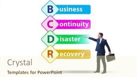  Presentation with business continuity - Theme enhanced with business-continuity-disaster-recovery-concept background and a cream colored foreground