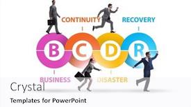  Presentation with business continuity - Presentation featuring business-continuity-disaster-recovery-concept background and a white colored foreground
