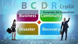  Presentation with business continuity - PPT layouts featuring business-continuity-disaster-recovery-concept background and a arctic colored foreground