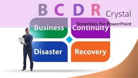  Presentation with business continuity - Theme enhanced with business-continuity-disaster-recovery-concept background and a lilac colored foreground