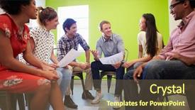  Presentation with business culture - Audience pleasing slide deck consisting of business culture - group of designers meeting backdrop and a tawny brown colored foreground