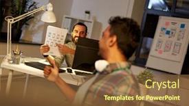  Presentation with web design - Audience pleasing slide deck consisting of business-deadline-and-web-design backdrop and a tawny brown colored foreground