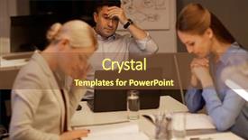  Presentation with failure - Slide set enhanced with business deadline failure and technology background and a tawny brown colored foreground