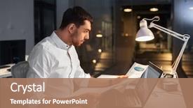  Presentation with people - Amazing slide deck having business deadline and people concept backdrop and a coral colored foreground