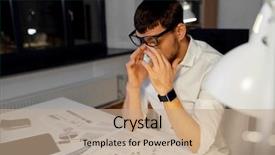  Presentation with stress - PPT layouts with business deadline and stress concept background and a coral colored foreground