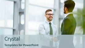  Presentation with e business - Beautiful PPT theme featuring business deal backdrop and a lemonade colored foreground