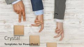  Presentation with media - PPT theme consisting of business-decrease-concept-mixed-media background and a soft green colored foreground