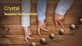  Presentation with media - Slide set consisting of business-decrease-concept-mixed-media background and a  colored foreground