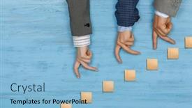  Presentation with media - PPT layouts with business-decrease-concept-mixed-media background and a light blue colored foreground