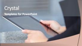  Presentation with dancer music outdoor - Cool new PPT theme with business development plan - businesswomen outdoor backdrop and a  colored foreground