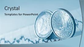  Presentation with forecasting - Amazing PPT theme having forecasting finance - business diagram on financial report backdrop and a light blue colored foreground