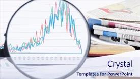  Presentation with magnifying glass - Audience pleasing PPT layouts consisting of business diagramme with magnifying glass backdrop and a sky blue colored foreground