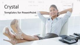  Presentation with diary - PPT theme featuring business diary - portrait of a relaxed young background and a white colored foreground