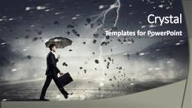  Presentation with challenge - PPT layouts with business disaster - strong enough to challenge it background and a dark gray colored foreground