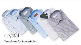  Presentation with blank whiteboard isolated on white - Beautiful PPT layouts featuring business dress - various shirts isolated backdrop and a  colored foreground