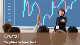  Presentation with forex - PPT theme featuring business economy and people concept background and a tawny brown colored foreground