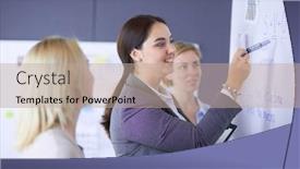  Presentation with education - Cool new presentation theme with business-education-and-office-concept backdrop and a coral colored foreground