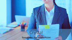  Presentation with education - Cool new theme with business-education-and-office-concept backdrop and a light blue colored foreground