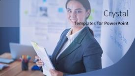  Presentation with education - Presentation theme having business-education-and-office-concept background and a  colored foreground