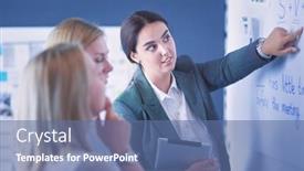  Presentation with education - Slides featuring business-education-and-office-concept background and a  colored foreground