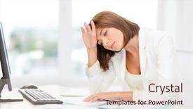  Presentation with business calculator - Amazing presentation theme having heading e learning - business education and technology concept backdrop and a lemonade colored foreground