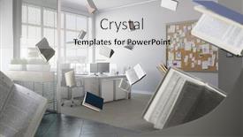  Presentation with education - Presentation theme consisting of business-education-concept-mixed-media background and a light gray colored foreground