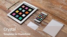  Presentation with education technology - Audience pleasing PPT layouts consisting of business education objects and technology backdrop and a  colored foreground