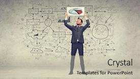  Presentation with office management - Slides consisting of business education office and advertising background and a soft green colored foreground