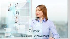  Presentation with education technology - Presentation design with business education and technology concept background and a sky blue colored foreground