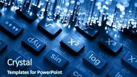  Presentation with fiber optics - Amazing PPT theme having business electronics - fiber optics background with lots backdrop and a ocean colored foreground