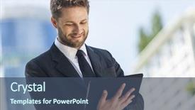  Presentation with smart - Audience pleasing slide deck consisting of business email - smart young businessman backdrop and a ocean colored foreground